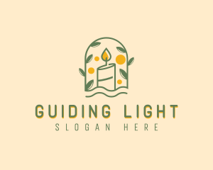 Candle Flame Light logo design