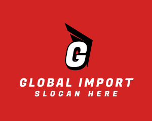 Import - Wings Express Logistics Courier logo design