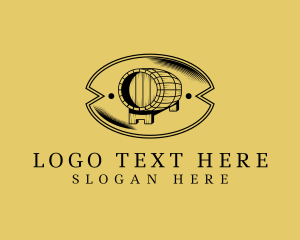 Pub - Keg Barrel Beer Brewery logo design