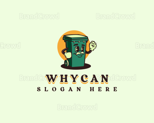 Garbage Trash Bin Logo