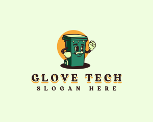 Garbage Trash Bin logo design