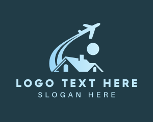 Aircraft - Logistics Airplane Transport logo design