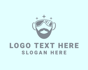 Icon - Cool Beard Sunglasses logo design