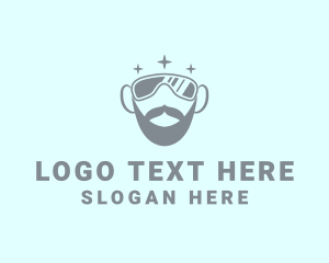 Grooming - Cool Beard Sunglasses logo design