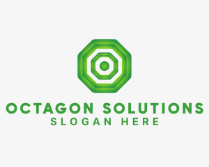 Octagon - Geometric Tech Octagon logo design