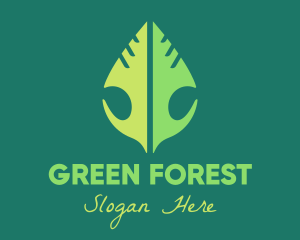 Green Leaf Nature logo design