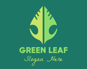 Green Leaf Nature logo design