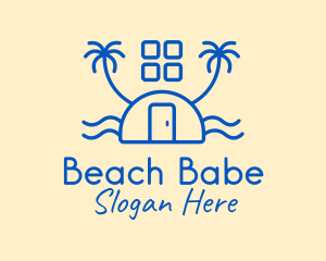 Blue Beach House  logo design