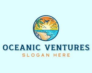 Vacation Beach Getaway logo design