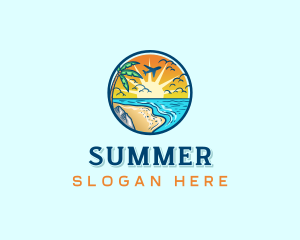 Vacation Beach Getaway logo design