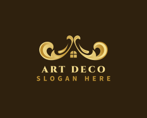 Deco - Decorative Luxury Roof House logo design