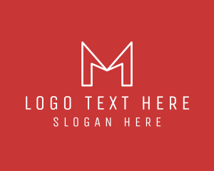 Firm - Modern Company Letter M logo design