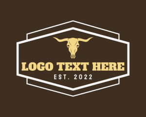 Steakhouse - Bull Horn Ranch logo design