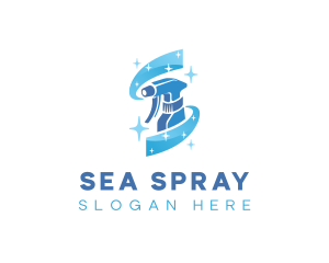 Spray Sanitation Sparkle logo design