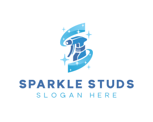 Spray Sanitation Sparkle logo design