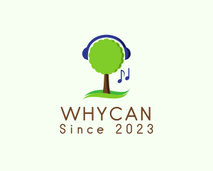 Headset - Tree Music Streaming logo design