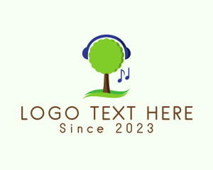 Listen - Tree Music Streaming logo design