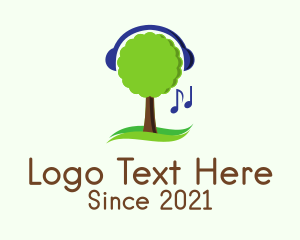 Stream - Tree Music Streaming logo design