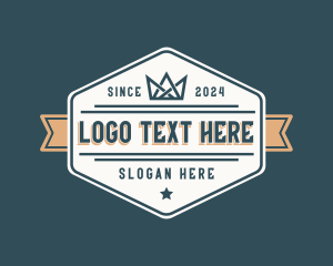 Business - Retro Crown Jewelry Business logo design