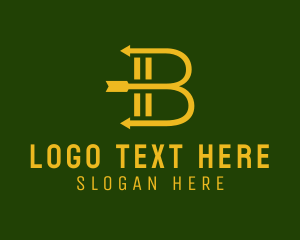 Letter B - Bow Arrow Forwarding logo design