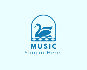 Elegant Goose Swan Logo