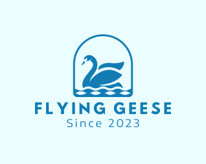 Geese - Elegant Goose Swan logo design