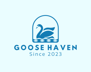 Elegant Goose Swan logo design