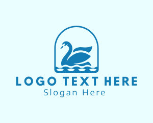 Elegant Goose Swan Logo