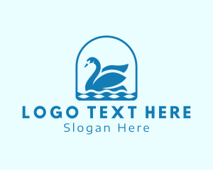 Elegant Goose Swan Logo