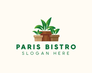 Organic Plant Pot logo design