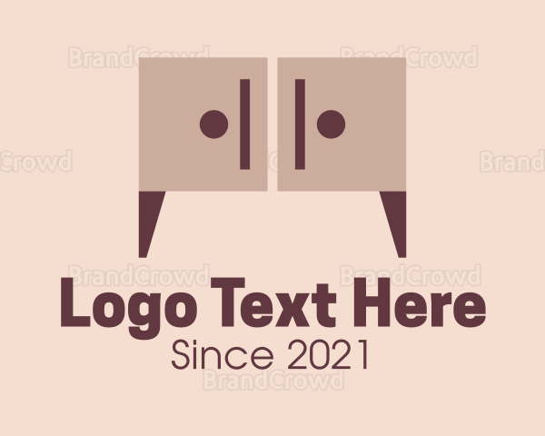 Wooden Cabinet Furniture Logo