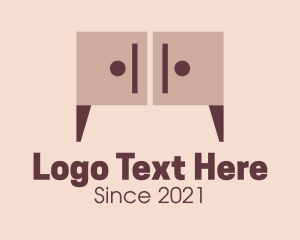 File Cabinet - Wooden Cabinet Furniture logo design