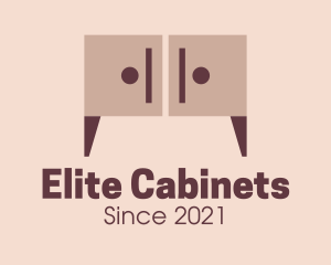 Cabinet - Wooden Cabinet Furniture logo design