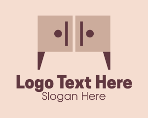 Wooden Cabinet Furniture Logo