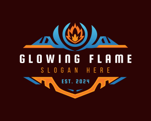 Fire Ice Cooling logo design