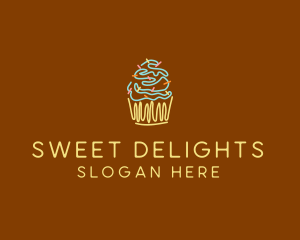 Confectionery - Sprinkle Cupcake Dessert logo design