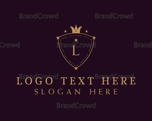 Elegant Crown Shield Logo