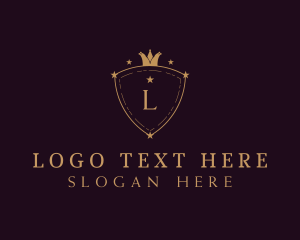 Boutique - Elegant Crown Shield logo design