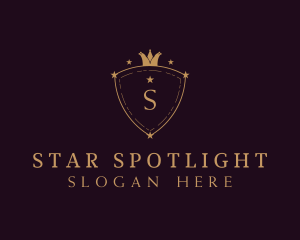 Elegant Crown Shield logo design