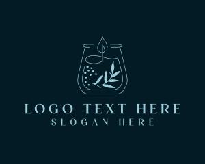 Home Decor - Scented Wax Candle logo design