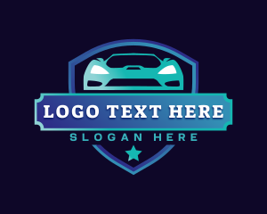 Drag Race - Sports Car Automotive logo design
