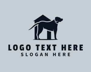 Dog Kennel - Pet Dog Kennel Shelter logo design