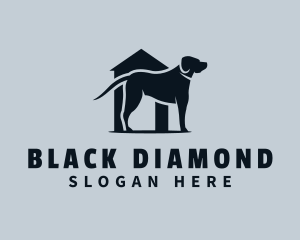 Pet Dog Kennel Shelter logo design