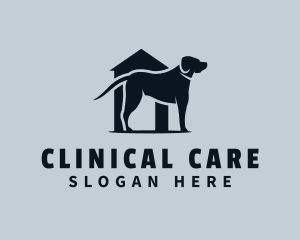 Pet Dog Kennel Shelter logo design