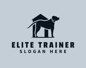 Pet Dog Kennel Shelter logo design