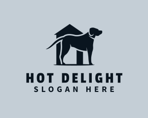 Pet Dog Kennel Shelter logo design