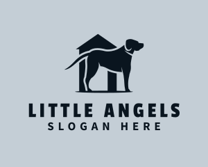Black - Pet Dog Kennel Shelter logo design
