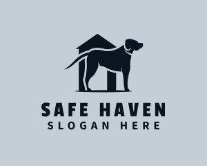 Pet Dog Kennel Shelter logo design