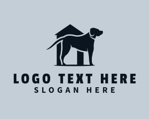 Pet Dog Kennel Shelter Logo