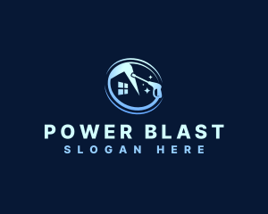 Power Washing House logo design